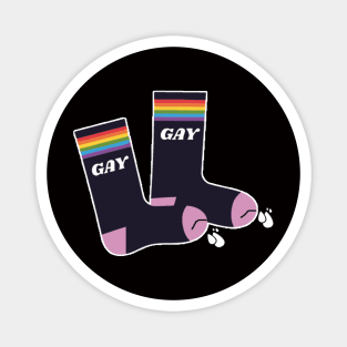 Sock pride month gay yessss noooo uhh ahhhhh! Magnet